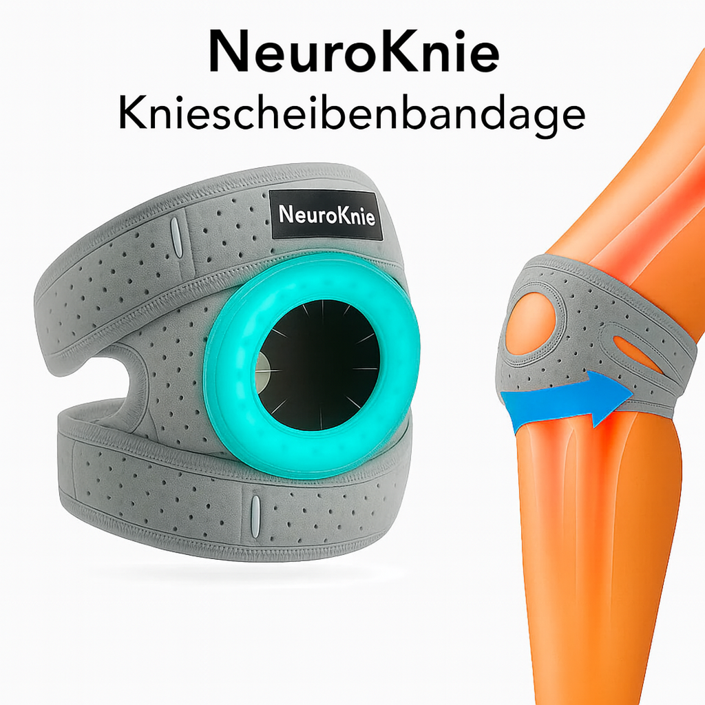 Kniescheibenbandage NeuroKnie — Richten Sie das Kniegelenk während Ihrer Bewegungen neu aus